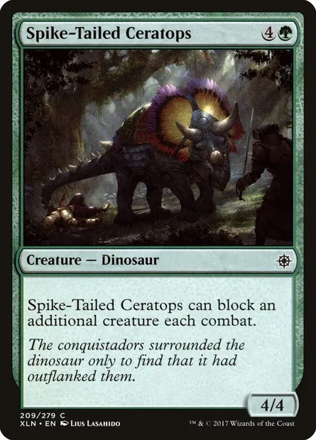 Spike-Tailed Ceratops, Magic card XLN 209 — Ixalan set