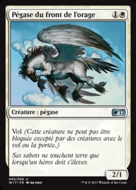 Pégase du front de l'orage, carte Magic W17 5 — extension Welcome Deck 2017