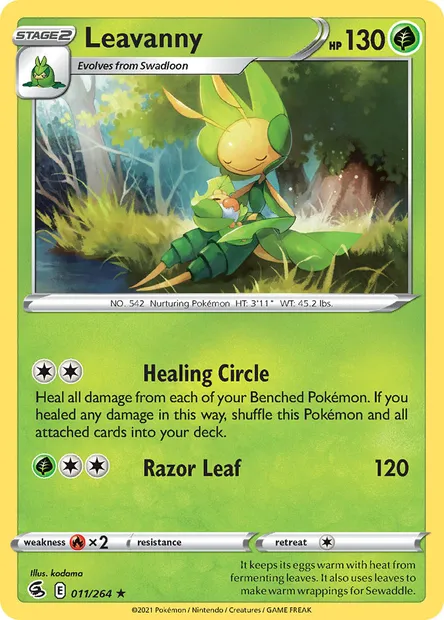 Leavanny, Pokémon card FST 11 — Fusion Strike set