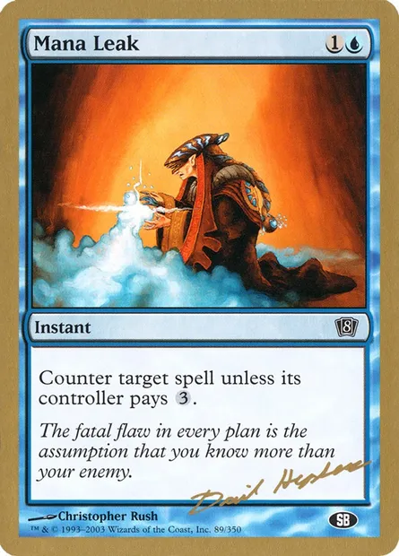 Fuite de mana, carte Magic WC03 dh89sb — extension World Championship Decks 2003