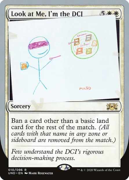 Look at Me, I'm the DCI, Magic card UND 10 — Unsanctioned set
