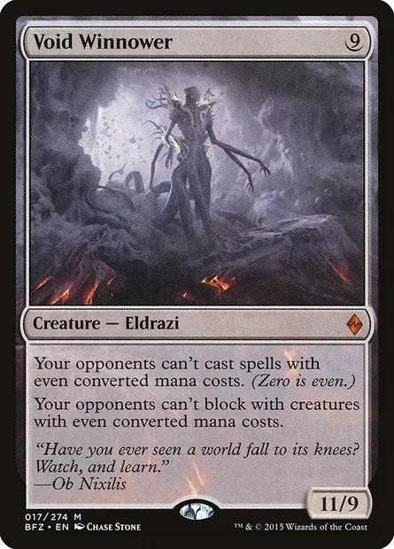 Void Winnower, Magic card BFZ 17 — Battle for Zendikar set