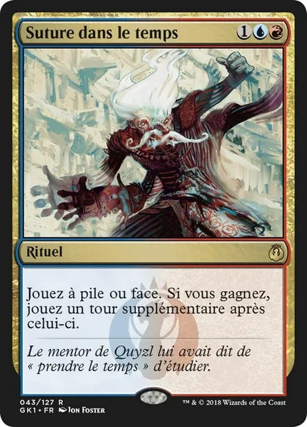 Suture dans le temps, carte Magic GK1 43 — extension GRN Guild Kit