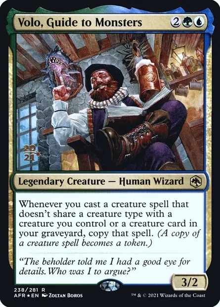 Volo, guide des monstres, carte Magic PAFR 238s — extension Adventures in the Forgotten Realms Promos