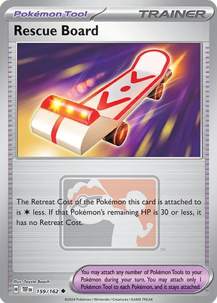 Planche de Sauvetage, carte Pokémon LGP 159 — extension League Promos