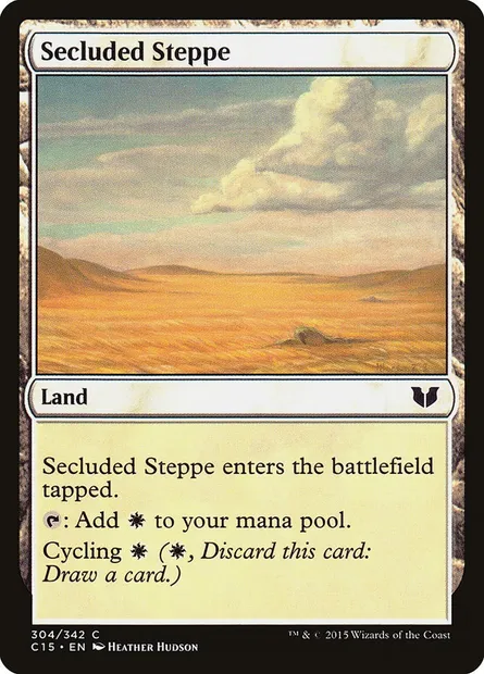 Secluded Steppe, Magic card C15 304 — Commander 2015 set
