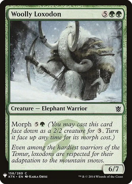 Woolly Loxodon, Magic card PLST KTK-158 — The List set