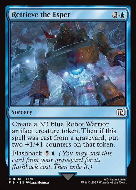 Retrieve the Esper, Magic card FIN 68 — Final Fantasy set