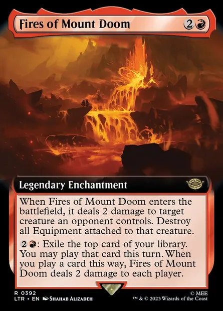 Fires of Mount Doom, Magic card LTR 392 — The Lord of the Rings: Tales of Middle-earth set
