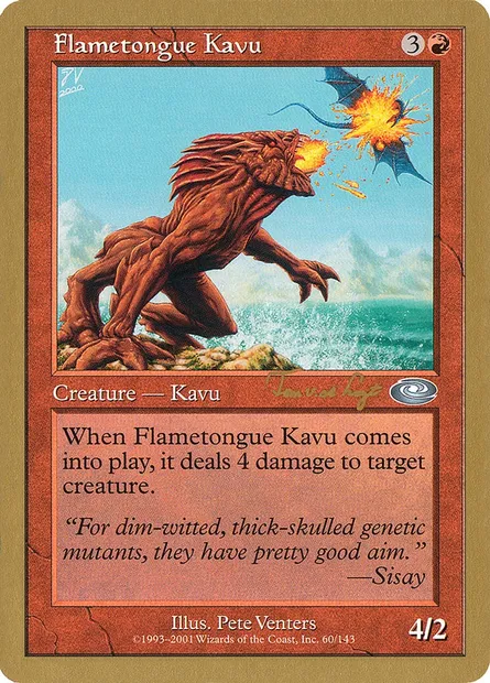 Kavru languefeu, carte Magic WC01 tvdl60 — extension World Championship Decks 2001