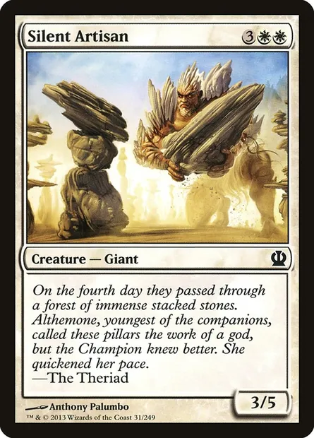 Silent Artisan, Magic card THS 31 — Theros set