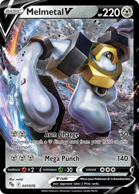 Melmetal V, Pokémon card PGO 047 — Pokémon GO set
