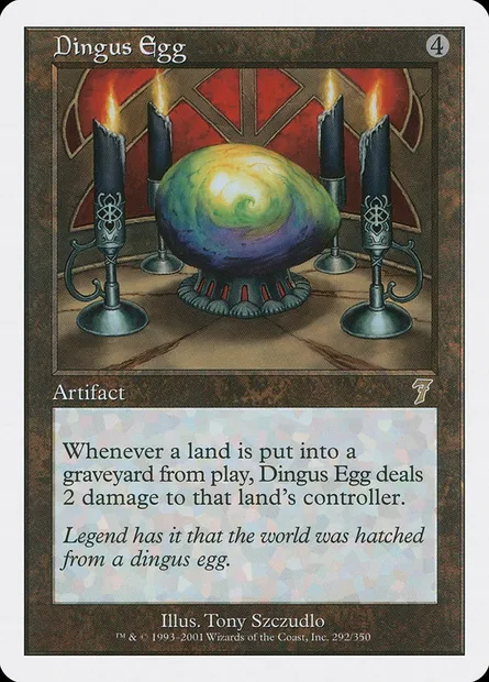 Œuf de dingus, carte Magic 7ED 292 — extension Septième Edition