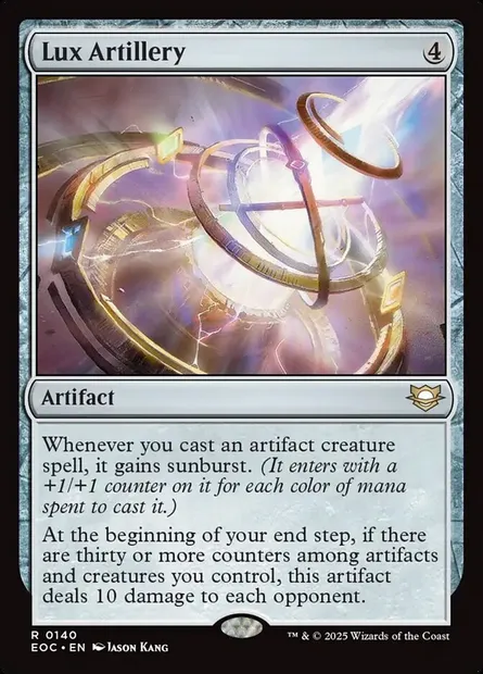 Lux Artillery, Magic card EOC 140 — Edge of Eternities Commander set