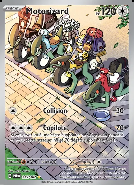 Motorizard, carte Pokémon PAR 215 — extension Faille Paradoxe