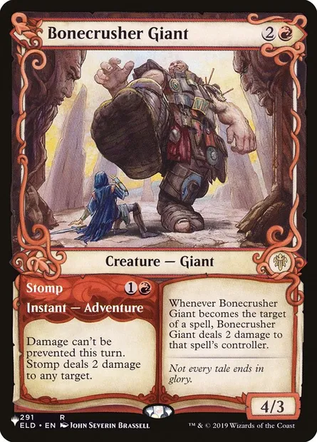 Bonecrusher Giant // Stomp, Magic card PLST ELD-291 — The List set