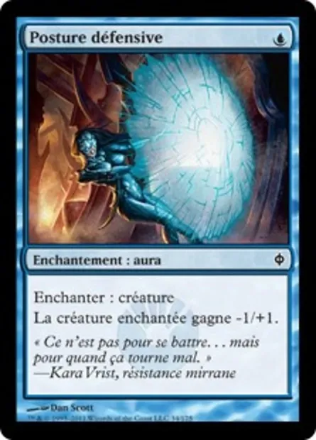Posture défensive, carte Magic NPH 34 — extension La Nouvelle Phyrexia