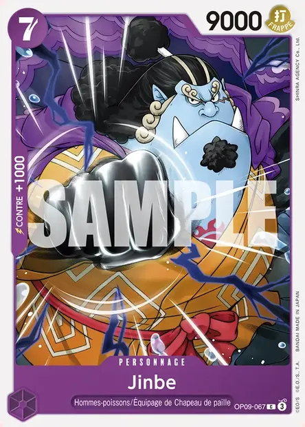 Jinbe, carte One Piece OP09-067 — extension LES NOUVEAUX EMPEREURS