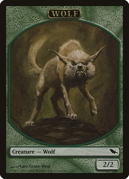 Wolf, Magic card TSHM 7 — Shadowmoor Tokens set
