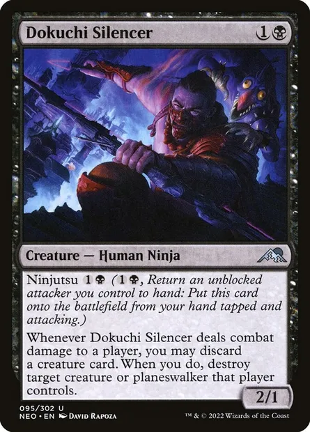 Dokuchi Silencer, Magic card NEO 95 — Kamigawa: Neon Dynasty set