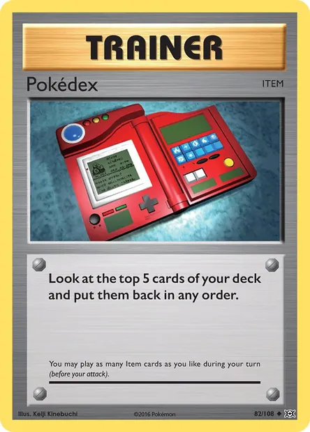 Pokédex, Pokémon card EVO 82 — Evolutions set