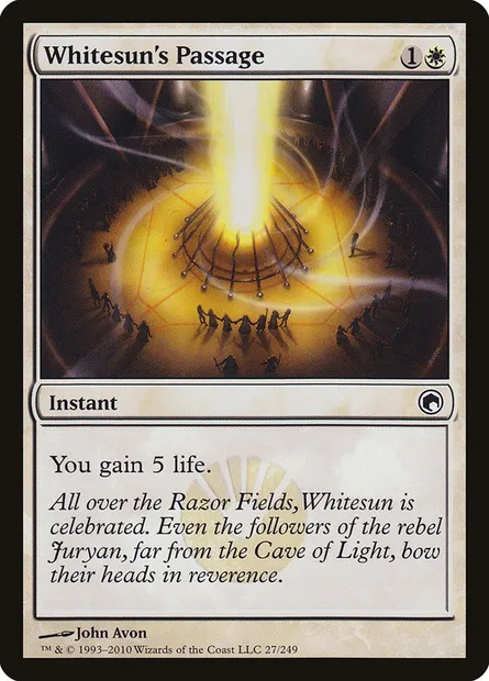 Whitesun's Passage, Magic card SOM 27 — Scars of Mirrodin set
