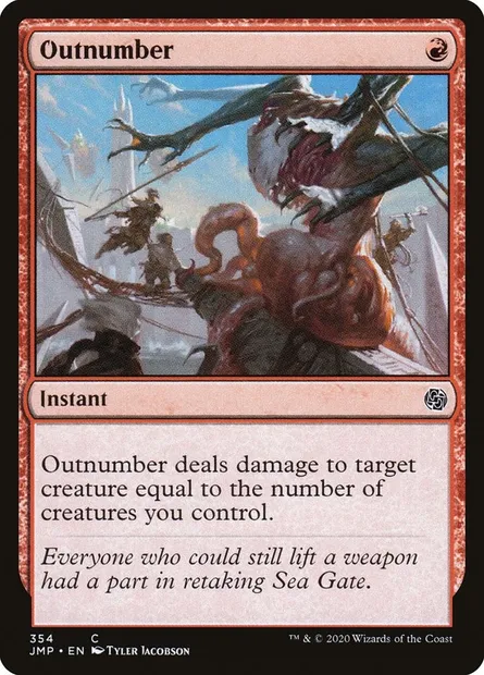 Outnumber, Magic card JMP 354 — Jumpstart set