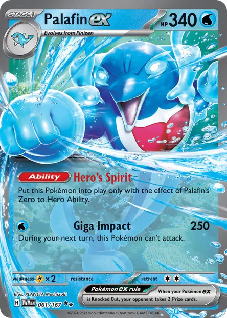 Palafin ex, Pokémon card TWM 061 — Twilight Masquerade set