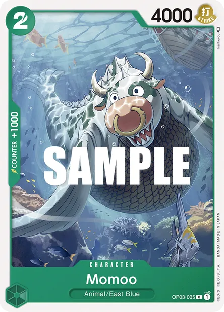 Momoo, One Piece card OP03-035 — PILLARS OF STRENGTH set