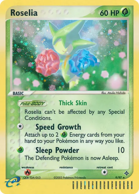 Roselia, Pokémon card DR 9 — Dragon set
