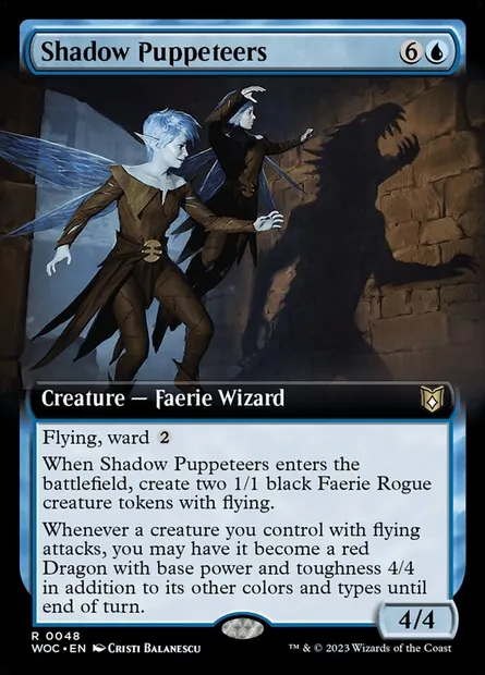 Shadow Puppeteers, Magic card WOC 48 — Wilds of Eldraine Commander set
