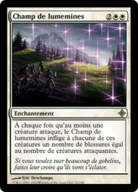 Champ de lumemines, carte Magic ROE 32 — extension L'ascension des Eldrazi