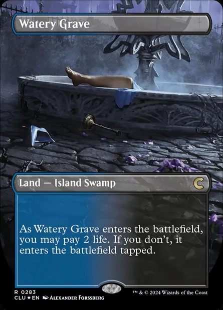 Watery Grave, Magic card CLU 283 — Ravnica: Clue Edition set
