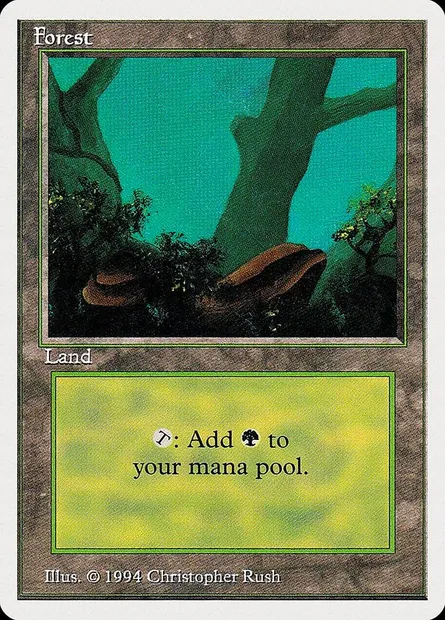 Forest, Magic card SUM 304 — Summer Magic / Edgar set