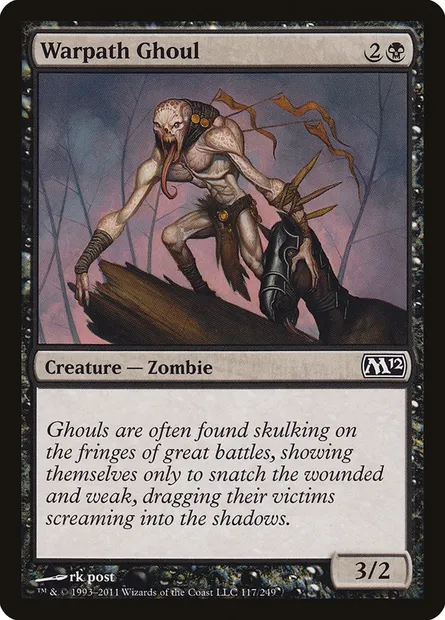 Warpath Ghoul, Magic card M12 117 — Magic 2012 set