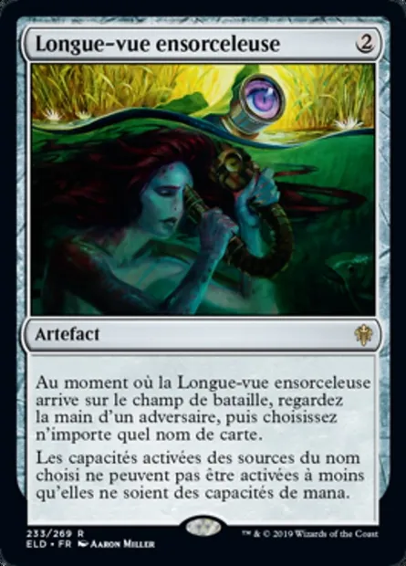 Longue-vue ensorceleuse, carte Magic ELD 233 — extension Throne of Eldraine