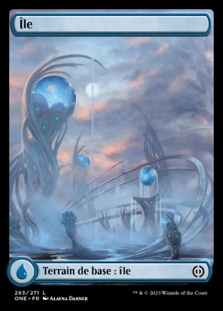 Île, carte Magic ONE 263 — extension Tous Phyrexians
