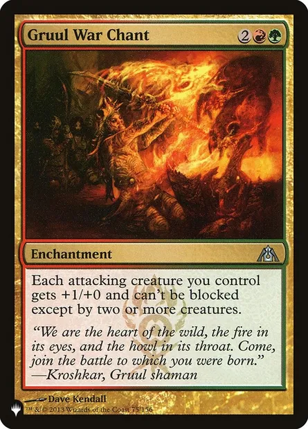 Gruul War Chant, Magic card PLST DGM-75 — The List set
