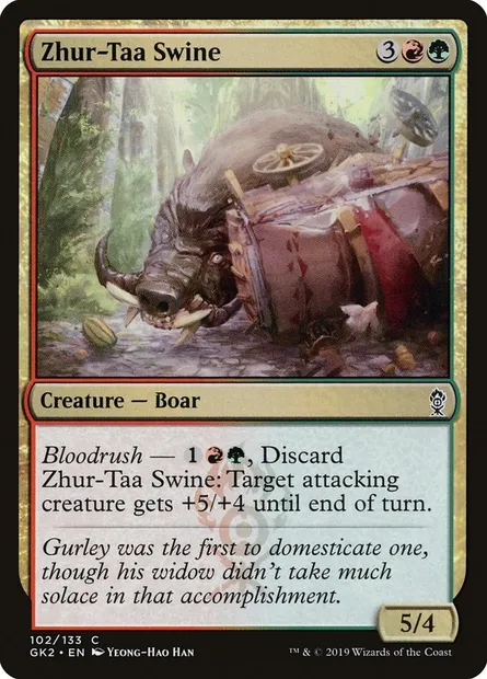 Zhur-Taa Swine, Magic card GK2 102 — RNA Guild Kit set