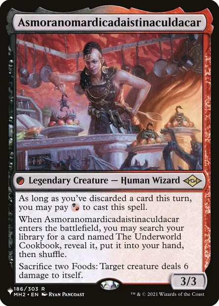 Asmoranomardicadaistinaculdacar, carte Magic PLST MH2-186 — extension The List
