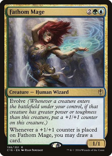 Fathom Mage, Magic card C16 198 — Commander 2016 set