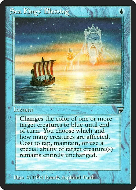 Sea Kings' Blessing, carte Magic LEG 75 — extension Legends