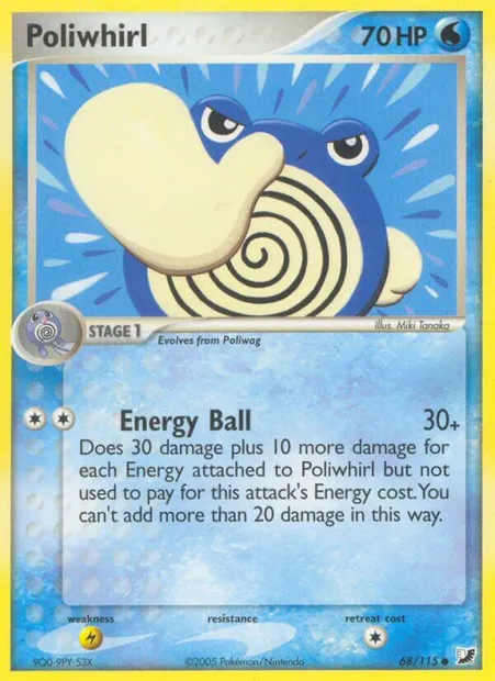 Poliwhirl, Pokémon card UF 68 — Unseen Forces set