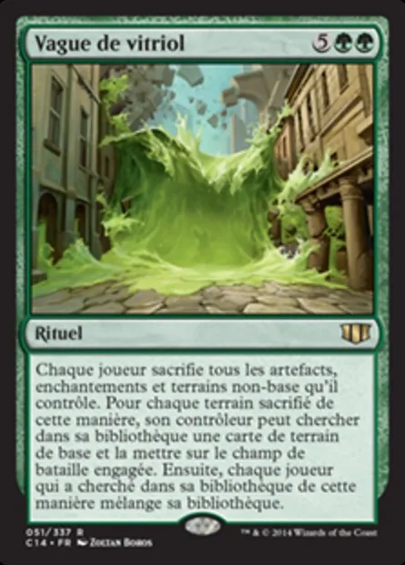 Vague de vitriol, carte Magic C14 51 — extension Commander 2014