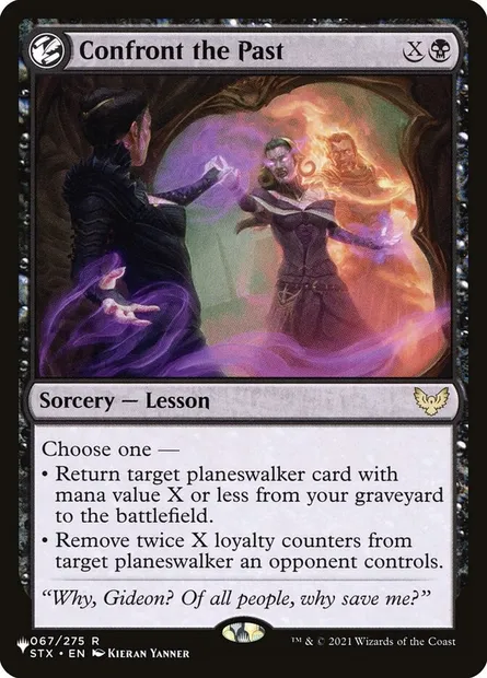 Confront the Past, Magic card PLST STX-67 — The List set