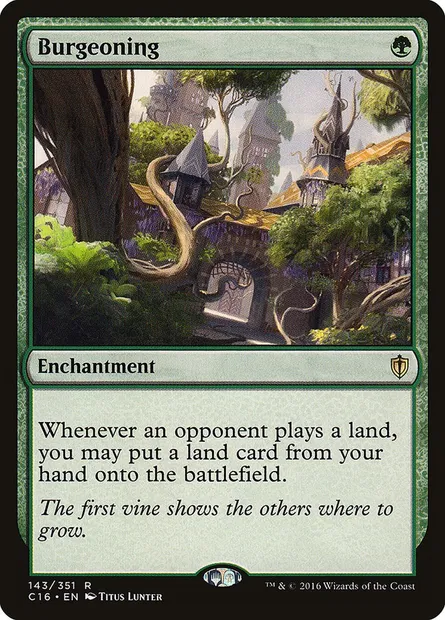 Burgeoning, Magic card C16 143 — Commander 2016 set