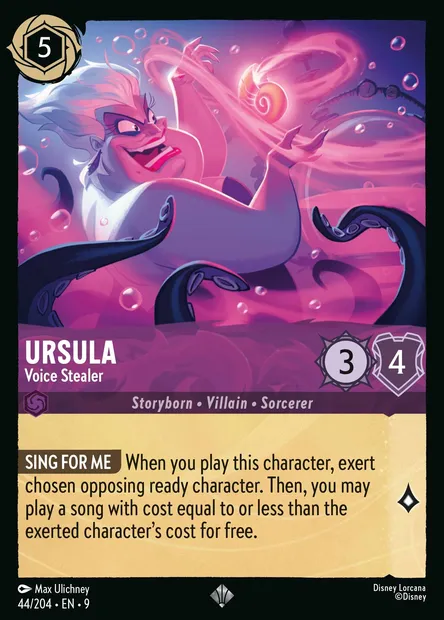 Ursula - Voice Stealer, Disney Lorcana card CH9-044 — Fabled set