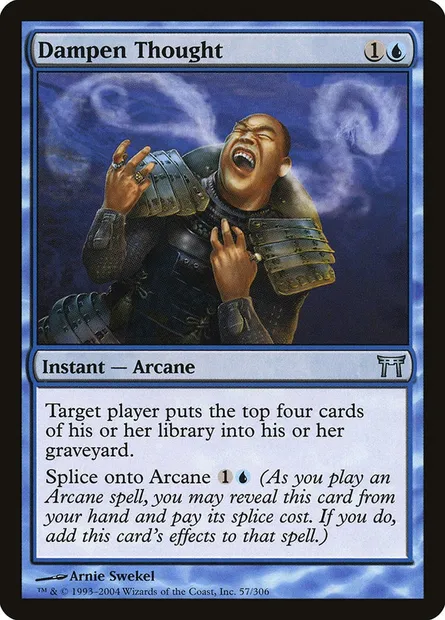 Pensée découragée, carte Magic CHK 57 — extension Guerriers de Kamigawa