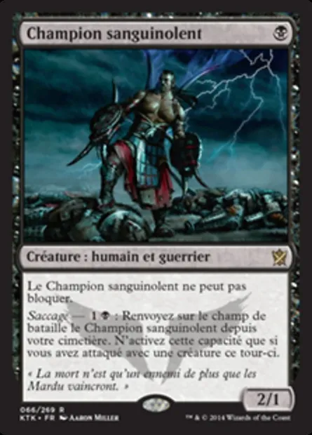 Champion sanguinolent, carte Magic KTK 66 — extension Les Khans de Tarkir