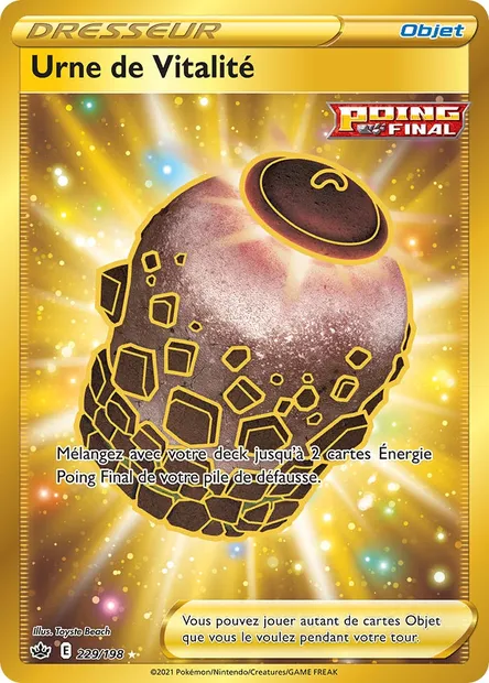 Urne de Vitalité, carte Pokémon CRE 229 — extension Règne de Glace